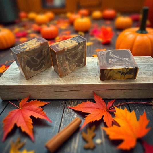 Pumpkin Spice Soap | Organic Pumpkin Puree, Maple Syrup, Gentle Exfoliation, Autumn Fragrance
