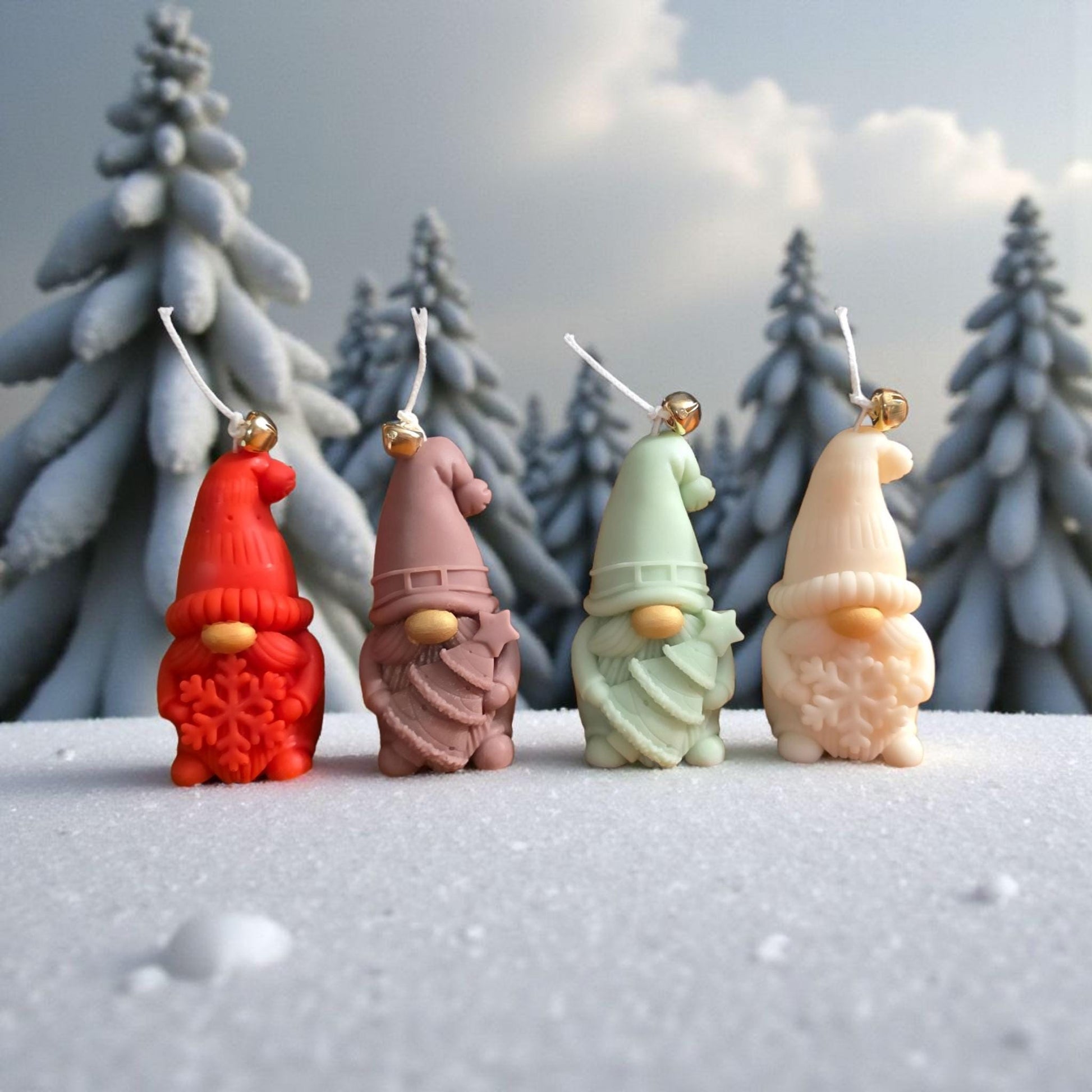 Winter Gnome Candles