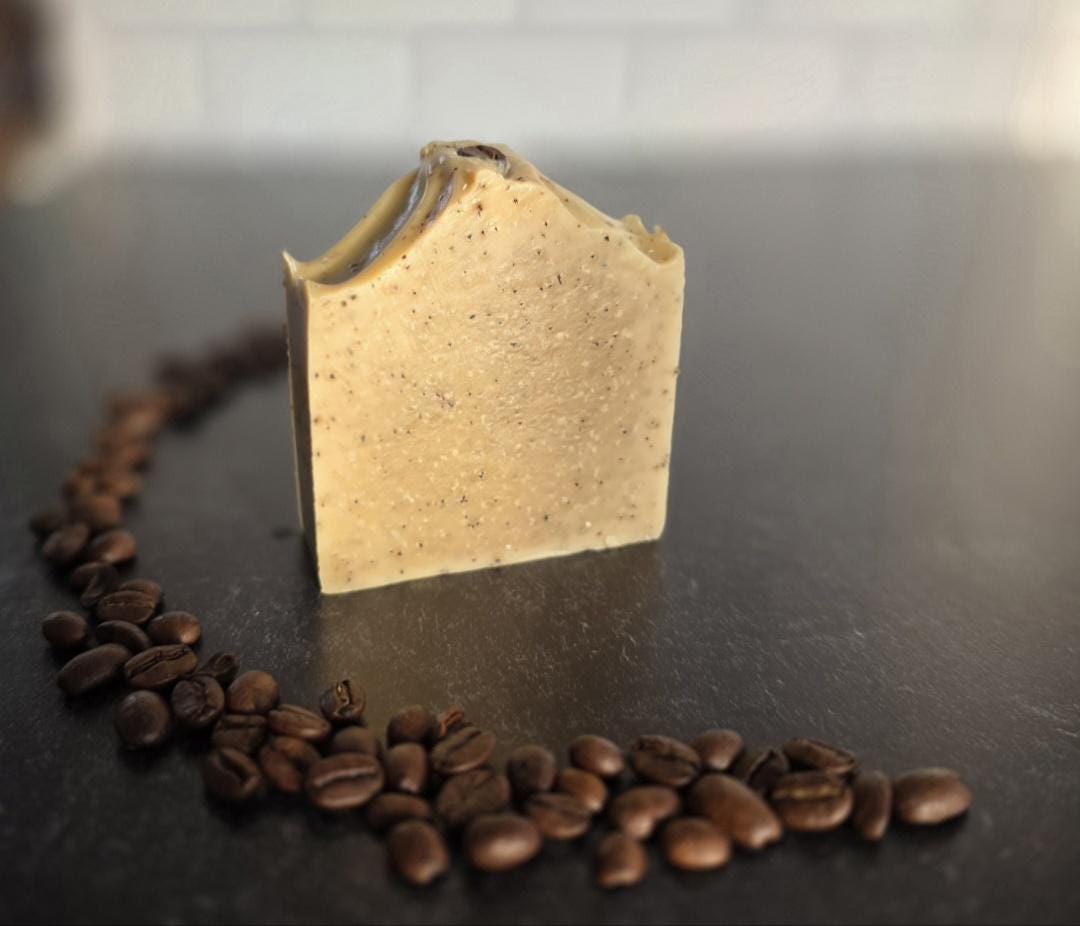 Morning Brew | Coffee Soap Bar | Exfoliating Natural Skincare, Unscented