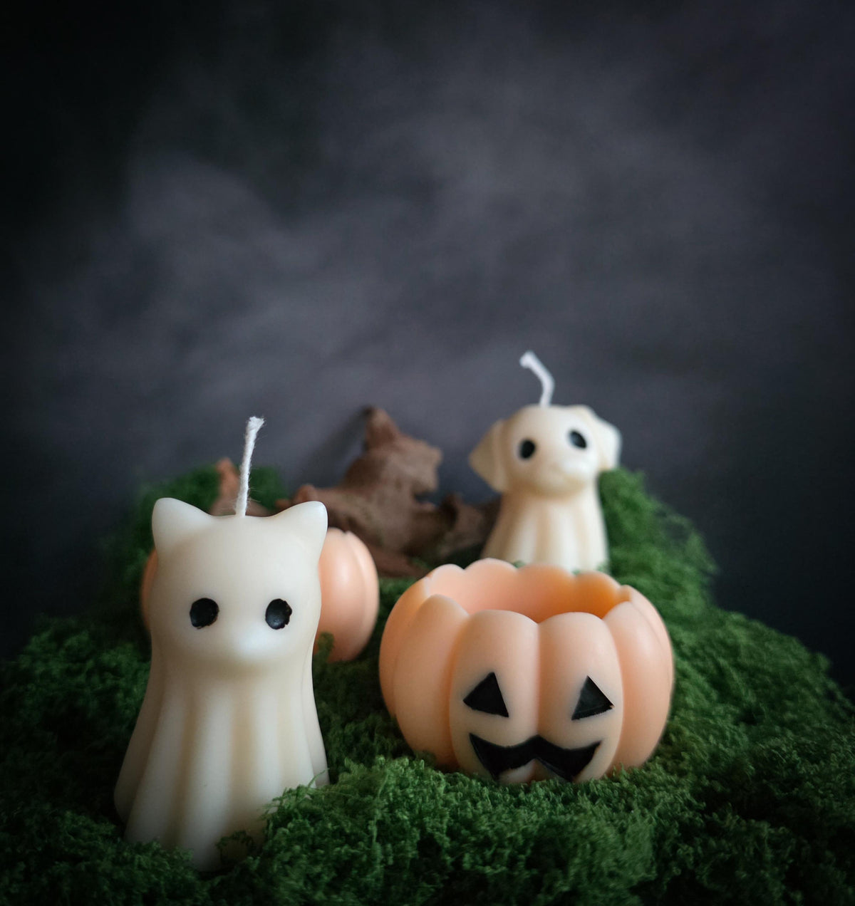 Purrr-anormal Activity | Pumpkin Spice| Ghost Cat Soy Wax Candle
