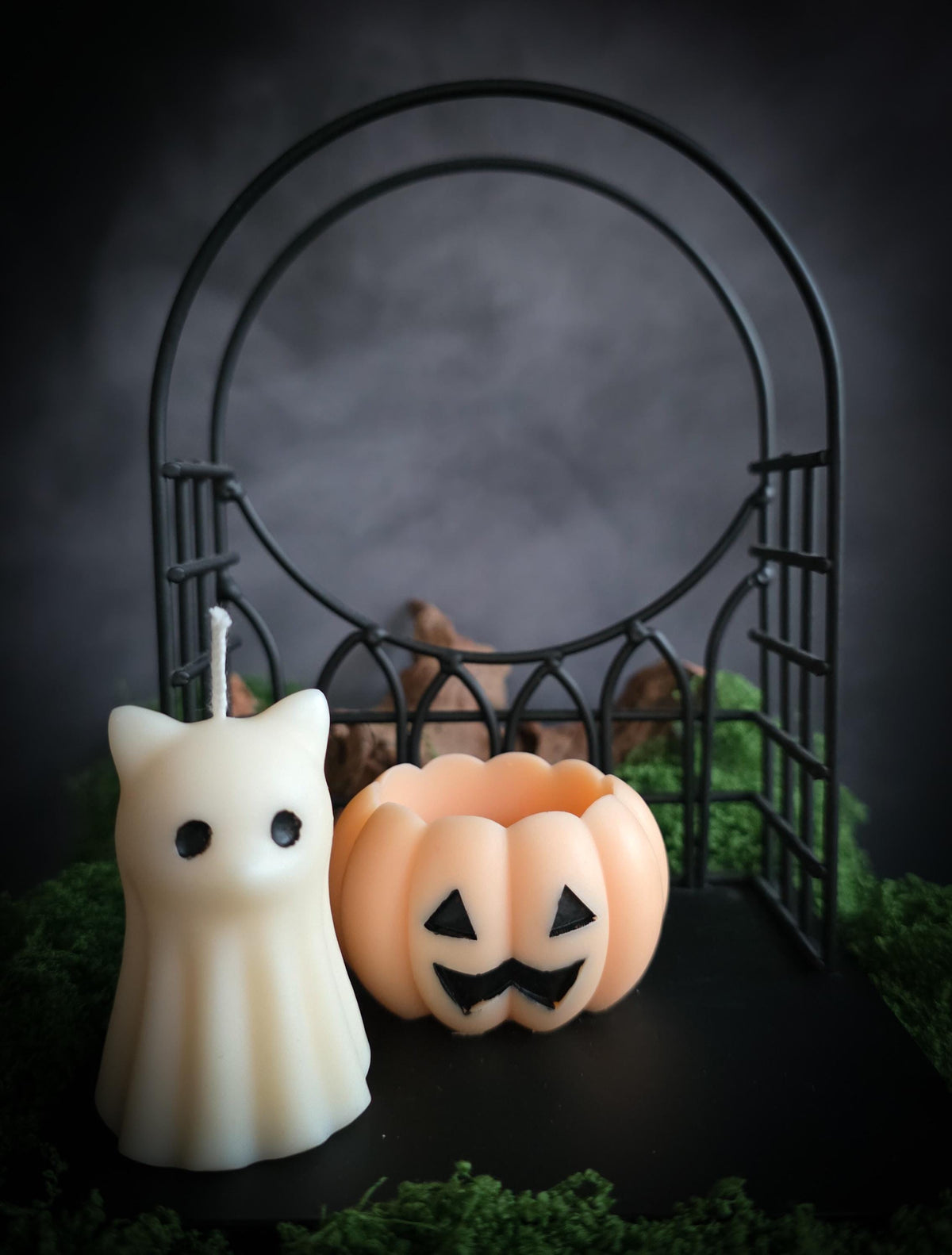 Purrr-anormal Activity | Pumpkin Spice| Ghost Cat Soy Wax Candle
